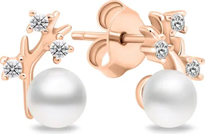 Produktbild von Unique bronze earrings with real pearls EA622R