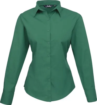 Image de Premier - Chemisier pour femme manches longues RW1090 (10UK/36DE) (Aubergine)