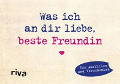 Produktbild von Was ich an dir liebe, beste Freundin - Miniversion