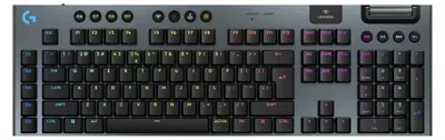 Produktbild von Logitech G G915 X Lightspeed, Verkabelt & Kabellos, USB + RF Wireless + Bluetooth, Mechanischer Switch, QWERTY, LED, Schwarz