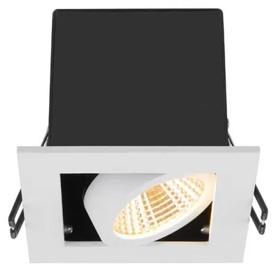 Immagine prodotto di SLV 1007552 KADUX, plafoniera da incasso a LED, singola, 3000K, 38°, quadrata, bianca