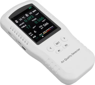 Obrázek produktu pro USB tester kvality ovzduší s vysokou přesností a 3,2palcovým LCD displejem PM2,5 formaldehydový detektor pro  zabezpečení domova