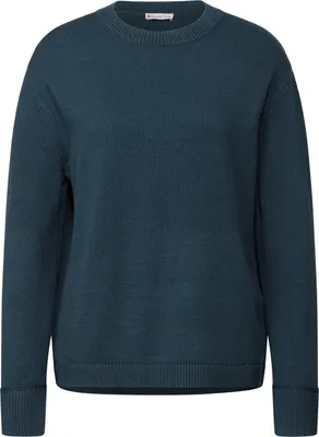 Produktbild von Street One Rundhalspullover 'Rundhals Pullover', A303273, tide blue, Gr. 38