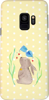 Produktbild von Mr. & Mrs. Panda Samsung Galaxy S9 Handyhülle Hase Blume - Gelb Pastell - Geschenk, Cover, Hülle, Geburtstag, Handy Schutzhülle, Kaninchen, Ostern, Schwangerschaft