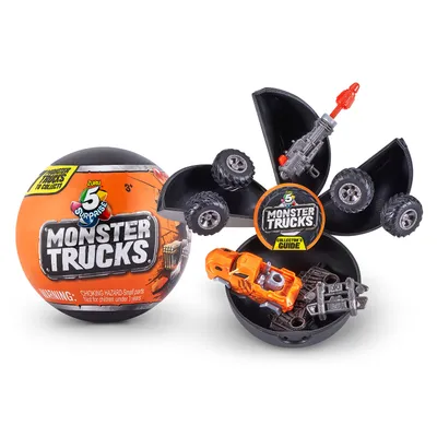 Produktbild von Monstertruck Überraschungsspielzeug 5er Set, je 5 Teile zum Zusammenstecken & Sammeln