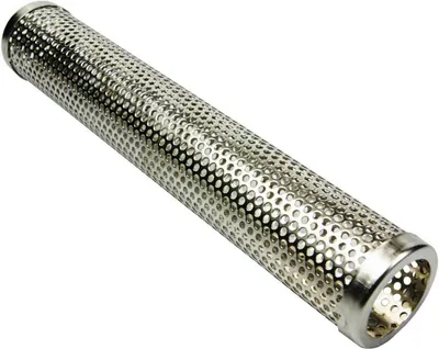 Produktbild von Edelstahl Räucherröhre 30,5 cm x 5,1cm Kaltrauch Gasgrill Holzkohlegrill Elektro