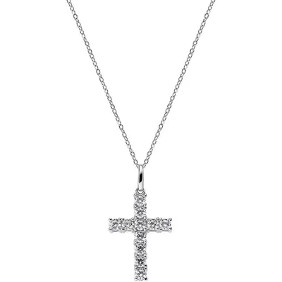 Immagine prodotto di Collana AMEN in argento sterling da donna con zirconi bianchi CRBB01