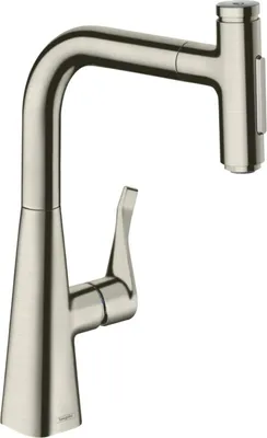 Produktbild von Spültischmischer Select Ausziehbrause Edelstahl-Optik edelstahl-optik 2jet Ausziehbrause