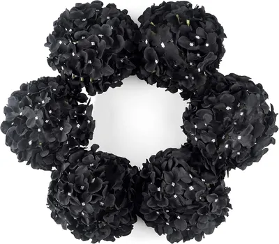 Productafbeelding van Kunstmatige Zijde Hortensia Bloemen, Set van 6, 22 cm Diameter, 14 cm Hoogte, voor Bruiloft