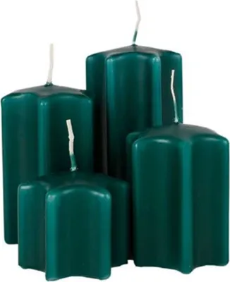 Image de Set de bougies de l'Avent en forme d'étoile Bougies de Noël Décoration de Noël Bougies en forme d'étoile