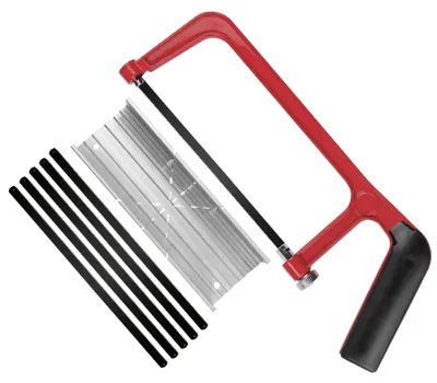 Bügelsäge-Set 150 mm mit Gehrungslade, 6-Zoll-Blatt