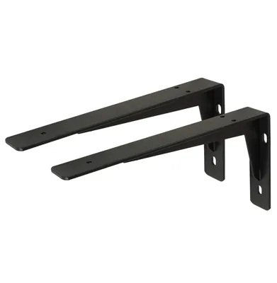 Produktbild von Verstärkter Wandhalter, Regalträger 150 x 300 x 40 mm, 2 Stück, schwarz
