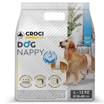 Produktbild von Croci Hundewindel - Hundewindeln für Rüden - Hundeunterhose zum Pinkeln - Hygien