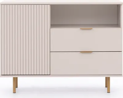 Produktbild von Marmex Möbel Kombikommode NUBIA 01 cashmere Moderne Kommode mit Schubladen Wohnzimmer