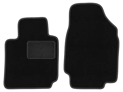 Immagine prodotto di Tappetini anteriori in moquette per Nissan Micra K12 CC 2003-2010 (cabrio) – 2 pezzi, neri, su misura – Wielganizator LUX