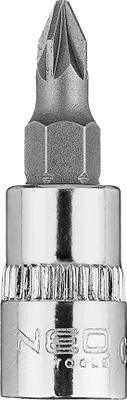 Zdjęcie produktu dla NEO TOOLS Końcówka wkrętakowa PZ1 na nasadce 1/4", krótka, 37 mm
