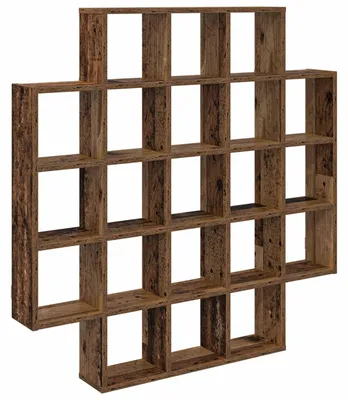 Produktbild von vidaXL Wandregal Altholz 100 x 13 x 100 cm Holzwerkstoff