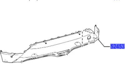 Immagine prodotto di TOYOTA C-hr paraurti posteriore 52453-F4140 OE