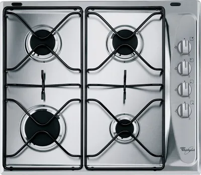 Produktbild von Whirlpool AKM 268/IX Płyta gazowa do zabudowy ze stali nierdzewnej 4 strefy / strefy