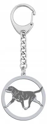 Produktbild von Mejk Jewellery Rottweiler Schlüsselanhänger 925 Silber Gravur