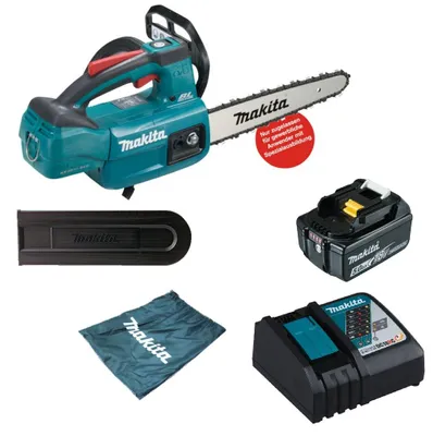 Produktbild von Makita Akku-Kettensäge DUC254CZ 18V + Akku 5,0 Ah BL1850B + Ladegerät DC18RC