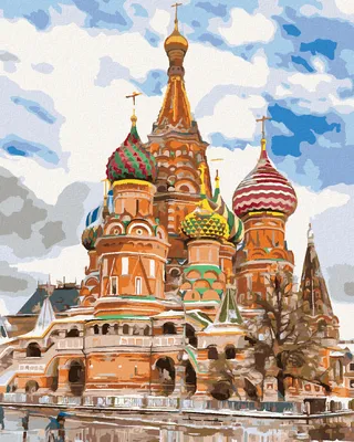 Produktbild von Zuty - Malen nach Zahlen - DIE KATHEDRALE DES HEILIGEN BASIL IN MOSKAU, 40x50 cm, ohne Keilrahmen