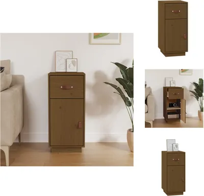 Produktbild von vidaXL Sideboard Honigbraun 34x40x75 cm Massivholz Kiefer -  Sideboards