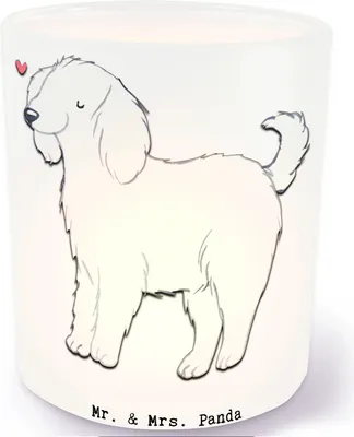 Produktbild von Mr. & Mrs. Panda Kerzenhalter Bologneser Moment - Transparent - Geschenk, glas, Teelichthalter, Windlicht, Tisch
