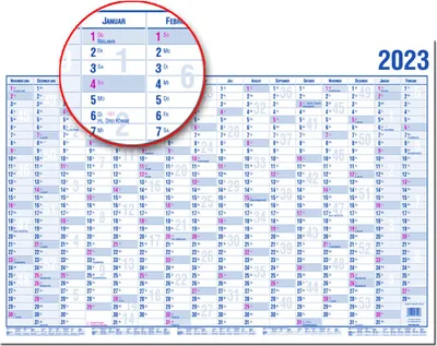 Produktbild von Wandkalender - A1, 16 Monate, 1 St.