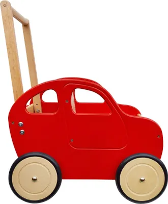 Produktbild von Lauflernwagen rotes Auto Teddytransporter Holzauto Puppenwagen 95-003