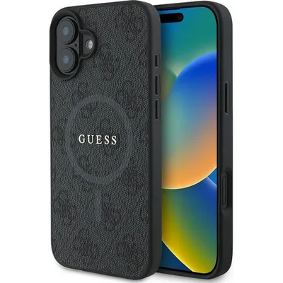 Zdjęcie produktu dla Guess Guhmp16Mg4Gfrk Iphone 16 Plus 6.7 Czarny/Black Hardcase 4G Ring Classic Logo Magsafe