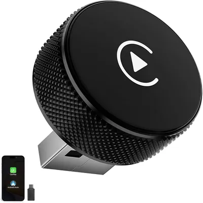 Produktbild von Mini CarPlay Auto Adapter,Wireless Android Auto Adapter, 2-in-1 Auto Multimedia Konverter, Plug &Play, kompatibel mit iOS & Android