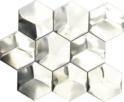 Produktbild von Keramikmosaik HXM 20SD silber 26,2x23 cm