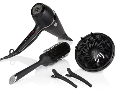 Obrázok produktu pre Fén na vlasy GHD Air v čiernej farbe - salónna úprava, 2x rýchlejšie sušenie, zníženie krepovatenia - pre všetky typy vlasov