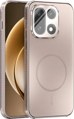 Image de Coque magnétique pour OnePlus 15, coque mate PC+TPU avec protection des lentilles, coque résistante aux chocs avec dissipation de la chaleur Or