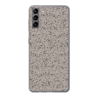 Produktbild von MuchoWow® Handyhülle Schutzhülle Hülle für Samsung Galaxy S21 Plus Polka dots - Schwarz - Grau Silikon Softcase Handy Hülle - Handy-Tasche