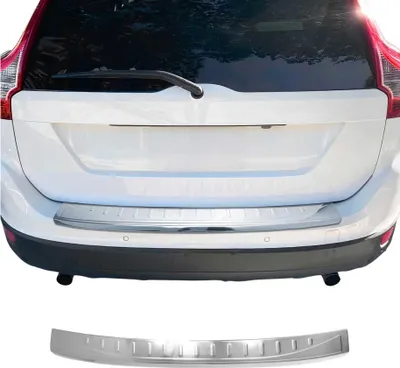 Image de Protection Seuil de Pare-chocs Arriére Pour Volvo XC60 2014-2017 Acier Inoxy