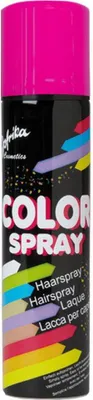 Haarspray pink 100 ml Sprühdose Kostüm-Zubehör Fasching Strähne färben Fasching Karneval Mottoparty Neon-Party Sommer-Festival Halloween