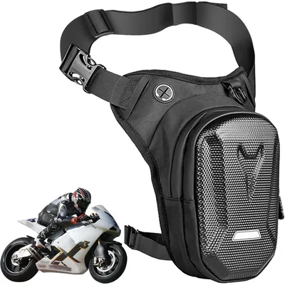 Produktbild von Beintasche Motorrad Wasserdicht für Herren & Damen Schwarz EVA Reflektierend Verstellbar