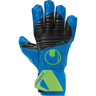 Produktbild von Uhlsport Aquasoft Torwarthandschuhe Herren pacific blau schwarz fluo grün Gr 9