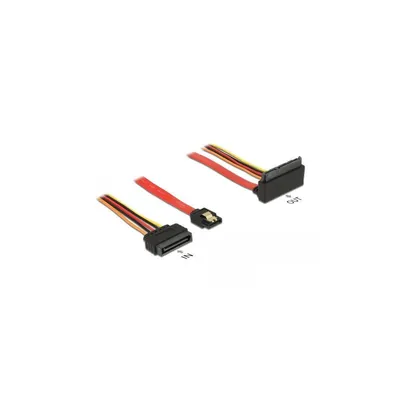 Produktbild von DeLOCK 85515, SATA 15-Pin, 1 x SATA 22 pin, 1 x SATA 7 pin, Männlich/Weiblich, Mehrfarbig, 6 Gbit/s, Polybag