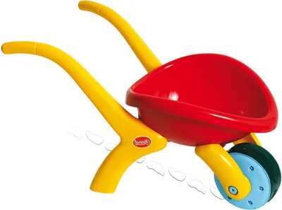 Produktbild von GOWI Design Schubkarre, Harke, 1 Jahr(e), Rot, Gelb