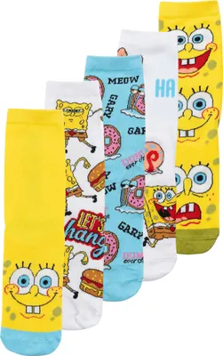 Produktbild von Spongebob Schwammkopf Socken für Herren - Patrick Gary & Co. Männer Sneaker Strümpfe 40-45 (5er Pack) 40-45