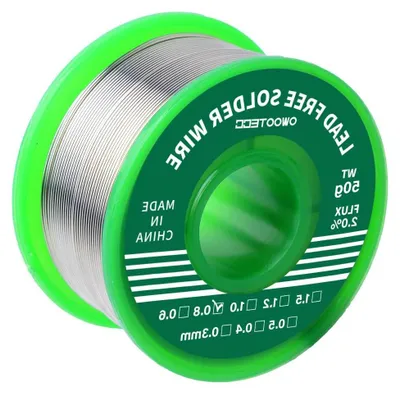 Productafbeelding van Soldeerdraad Loodvrij - Soldeertin Reparatie - Elektronische Reparaties - Met Colofoniumkern - 0.8 mm 50 g - Zilver