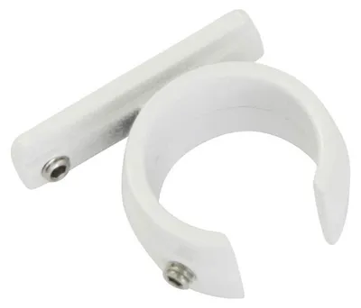 Productafbeelding van Ringadapter voor universele gordijnroede, diameter 20 mm, 2-delig, metaal, wit