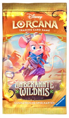 Produktbild von Ravensburger Disney Lorcana TCG: Unbekannte Wildnis - Booster Pack (Deutsch), Cartoon, 12 Stück(e), 64 mm, 5 mm, 124 mm