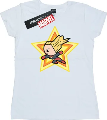 Produktbild von Captain Marvel - T-Shirt für Damen BI642 (XXL) (Weiß)