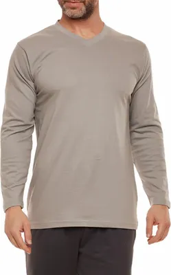 Produktbild von Moonline nightwear Herren Schlafanzug, XL, Grau/Anthrazit