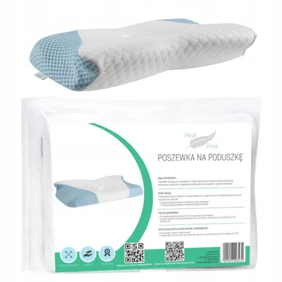 Zdjęcie produktu dla Poszewka na poduszkę ortopedyczną Dużą do spania na boku profilowana Memory