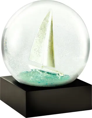 Produktbild von Schneekugel Sailboat, 12x10x10cm
